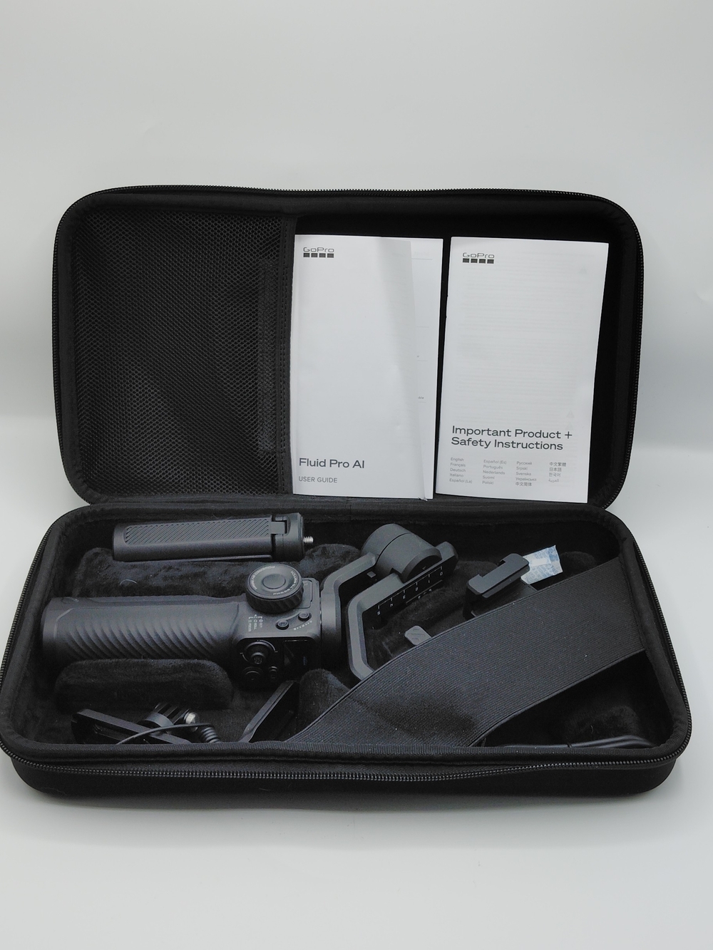 GoPro Fluid Pro AI 3-Axis Gimbal Stabilizer - Black . Never Used